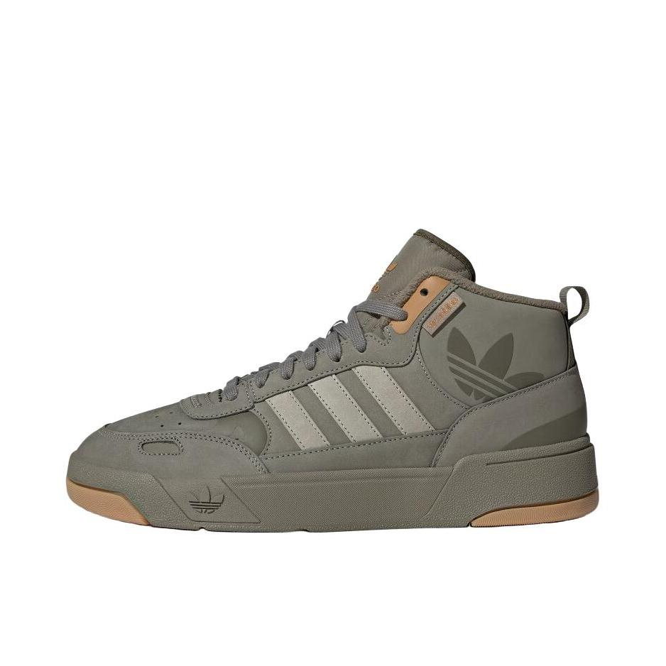 推荐商品：adidas Originals Post Up 板鞋 复古休闲防滑耐磨轻便篮球风圆头 橄榄绿