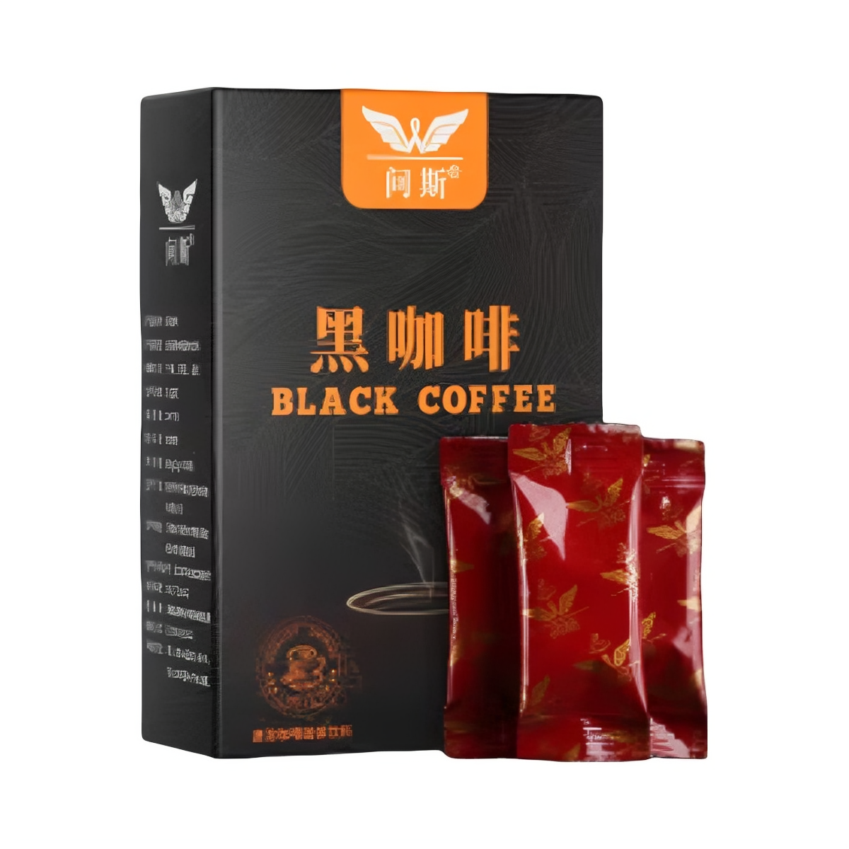 推荐商品：问斯 速溶黑咖啡 固体饮料 盒装