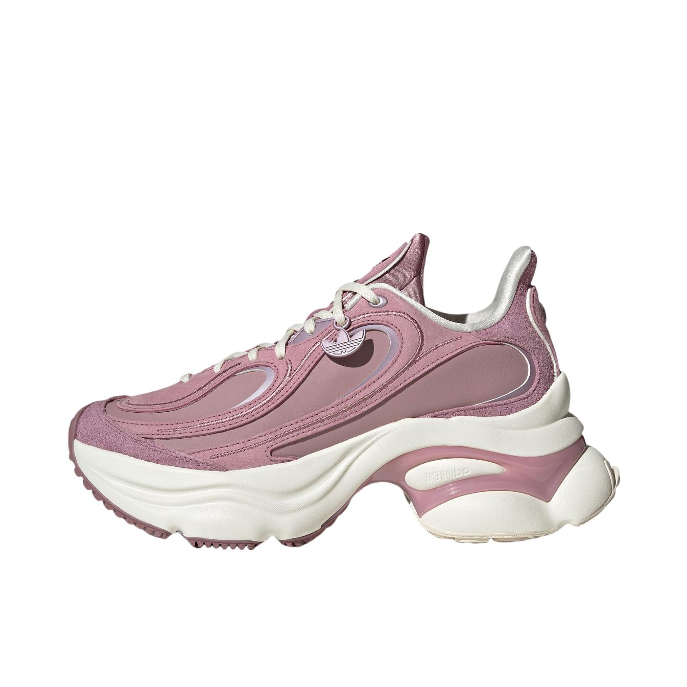 推荐商品：adidas Originals OZVENUZ 运动休闲鞋 低帮增高厚底复古缓震 深棕色/魔幻紫/粉色/汉玉白