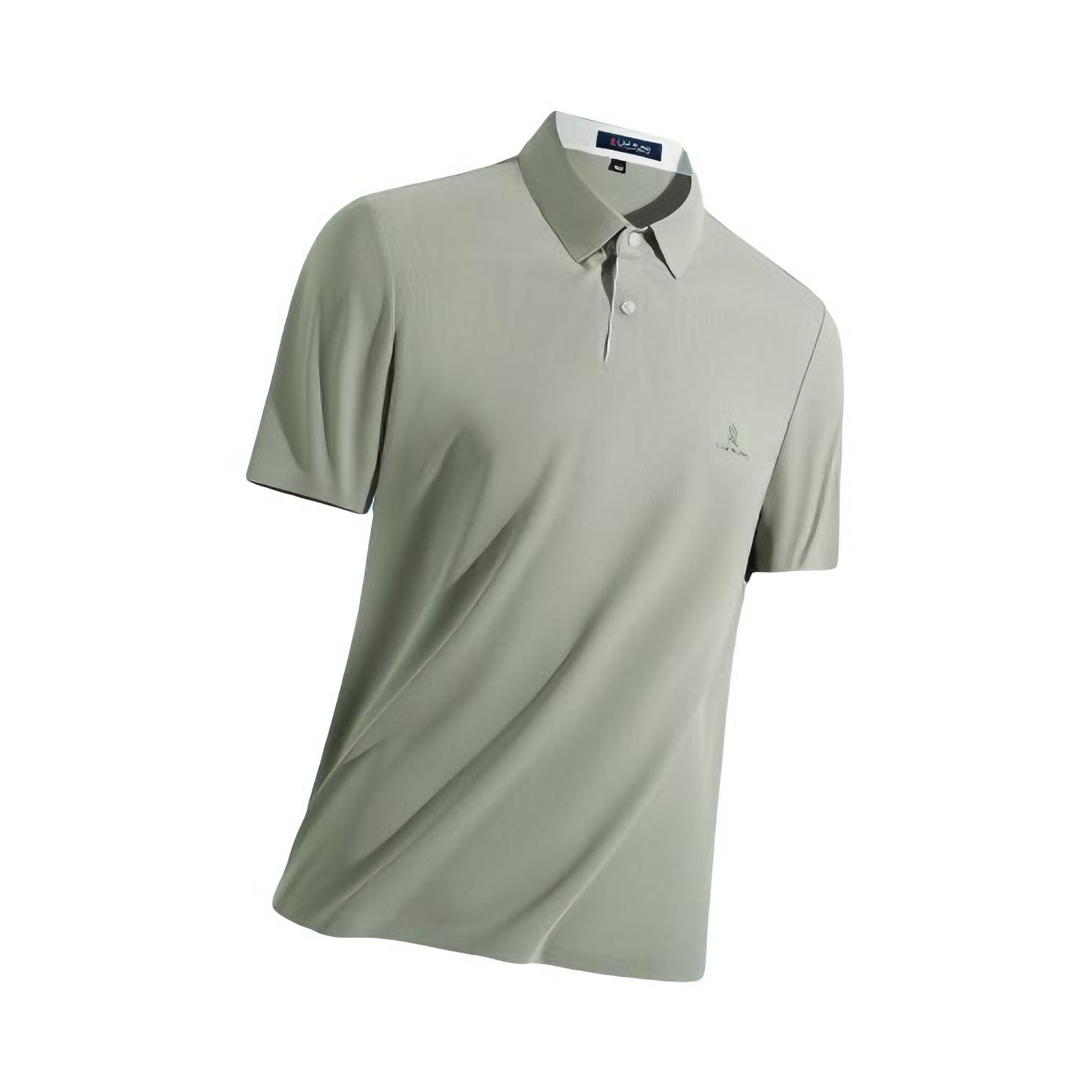 推荐商品：Montagut/梦特娇 商务锦氨华夫格亲肤高弹Polo衫 385113106 岩壳绿