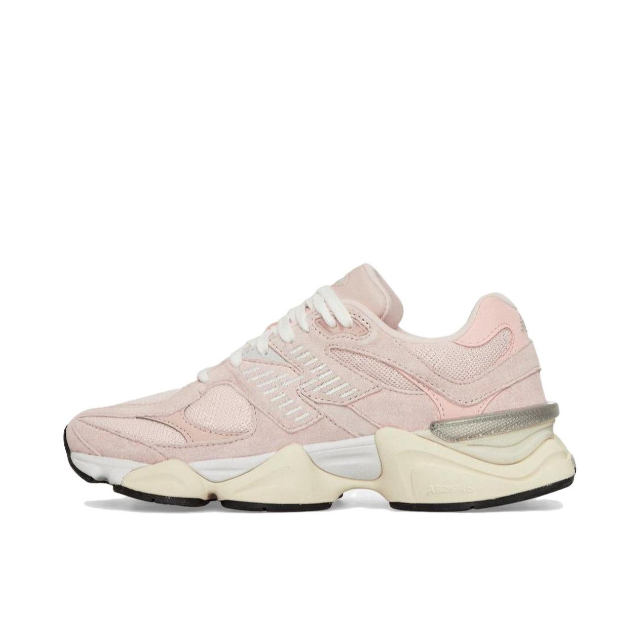 推荐商品：New Balance 9060 跑鞋 绒面革舒适减震网面透气防滑耐磨拼接复古增高圆头贴合耐穿 粉色