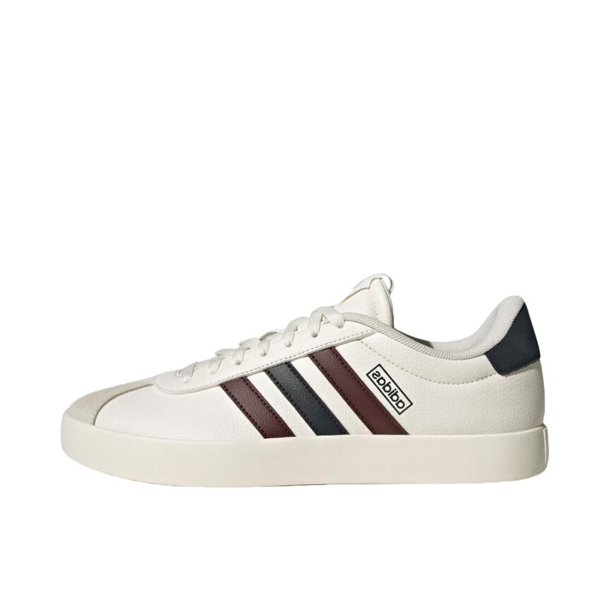 推荐商品：adidas VL Court 3.0 板鞋 T头鞋 德训鞋 舒适百搭防滑耐磨运动休闲贴合支撑圆头 亮白/极光宝石红/极光墨水蓝