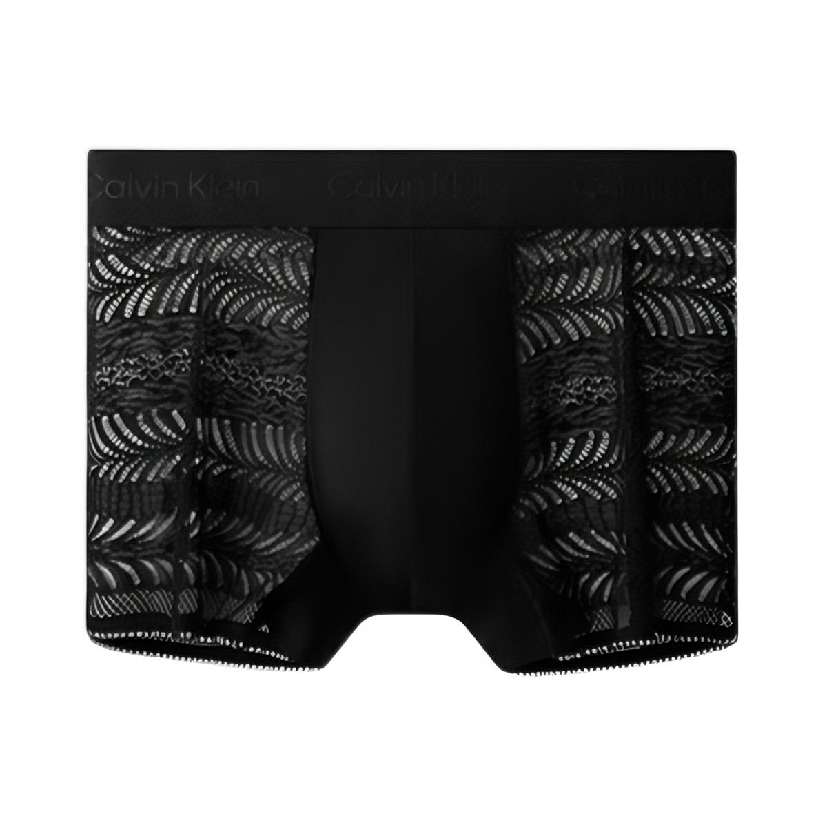 推荐商品：Calvin Klein/卡文克莱 纯色性感镂空蕾丝防夹臀顺滑低腰男士平角内裤 NB3858 太空黑