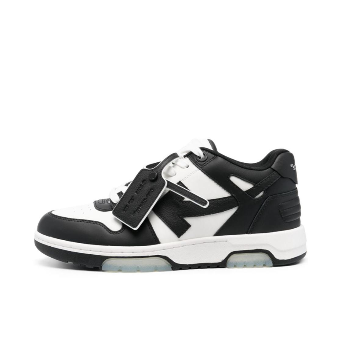 推荐商品：OFF-WHITE Out Of Office 时尚简约 休闲百搭 舒适圆头 防滑耐磨 牛皮 板鞋 熊猫/皮面/黑色/白色/灰色