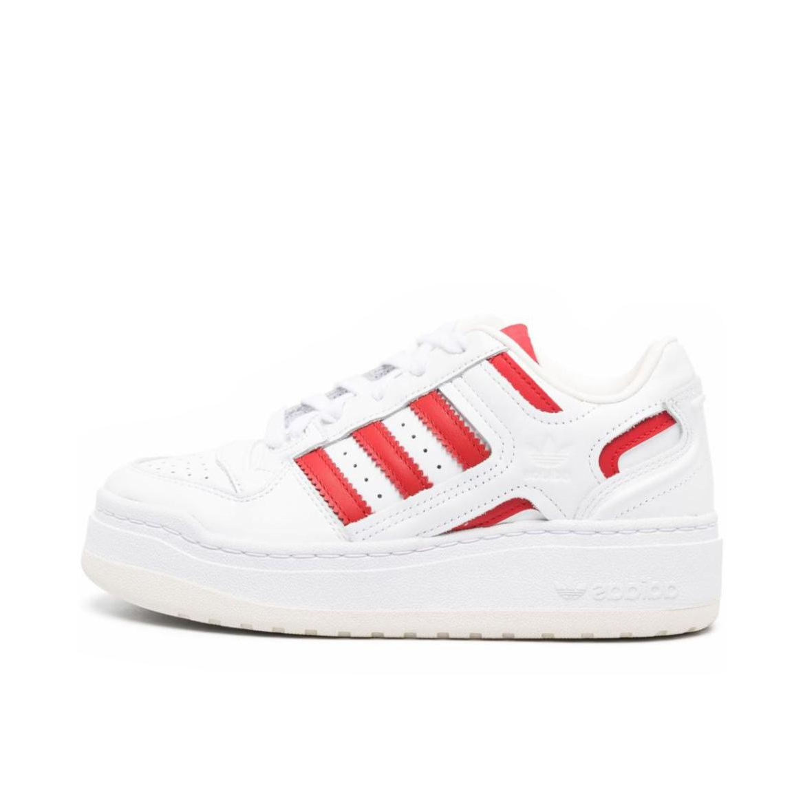 推荐商品：adidas originals Forum XLG 防滑耐磨 舒适轻便 百搭 板鞋 女款/白色/红色