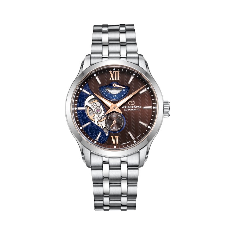 推荐商品：OrientStar/东方星 名仕系列 精钢表带自动机械男士手表