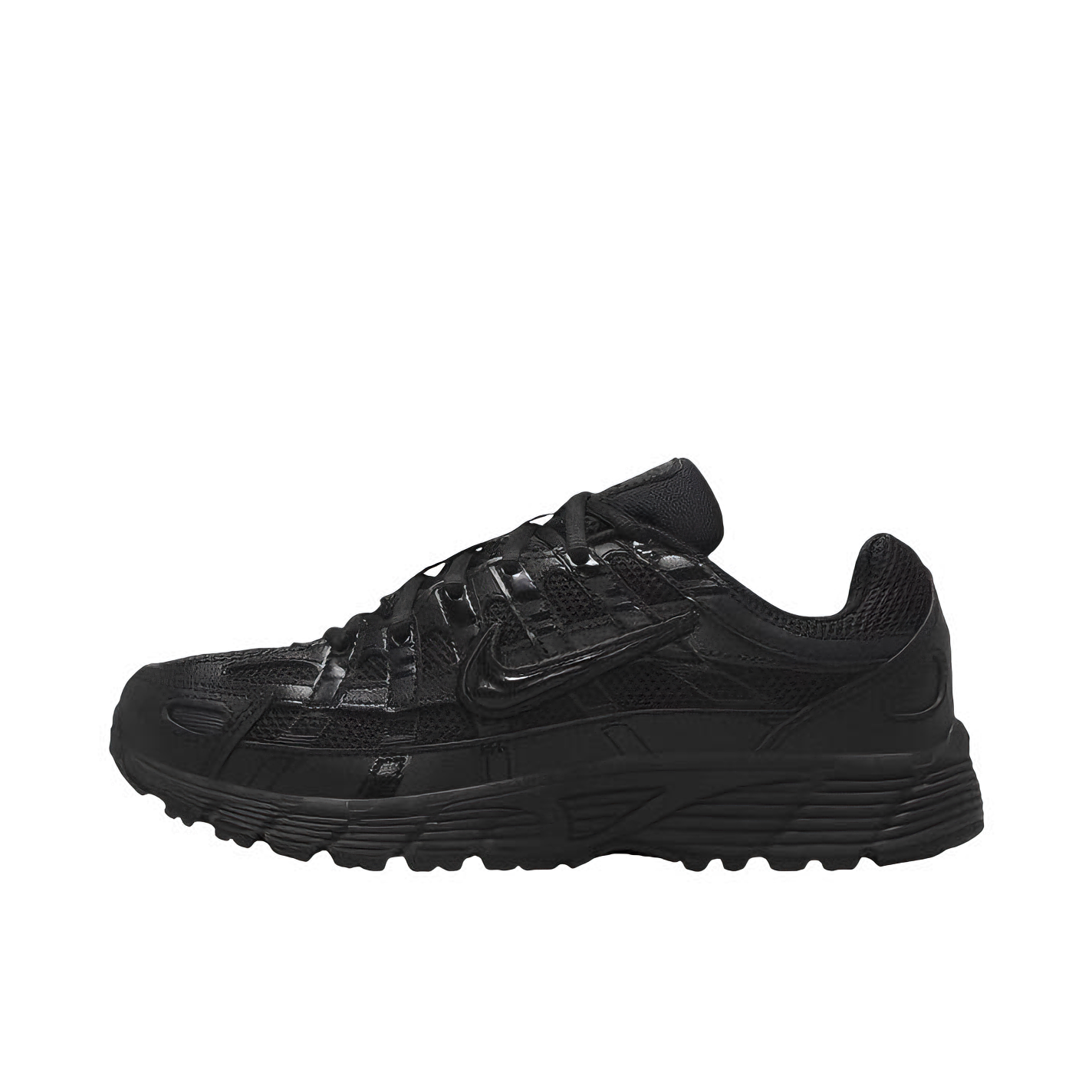推荐商品：Nike P-6000 CNPT 运动休闲鞋 机能风跑鞋风舒适缓震防滑耐磨时尚潮流复古贴合网面支撑圆头 大童/黑色
