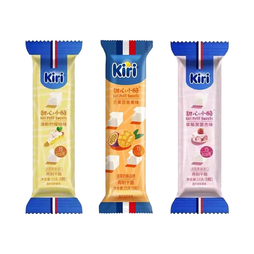 推荐商品：Kiri/凯芮 甜心小酪 再制干酪 25g/袋 3口味组合