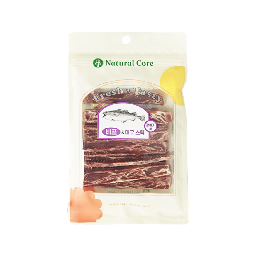 推荐商品：Natural Core 鳕鱼条狗零食营养磨牙