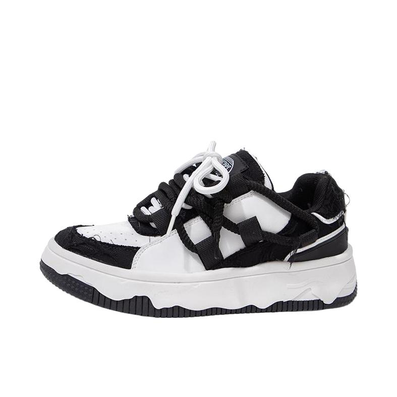 推荐商品：飞跃 舒适透气 防滑耐磨 百搭 厚底 板鞋 FXY-A090C01  白色/黑色