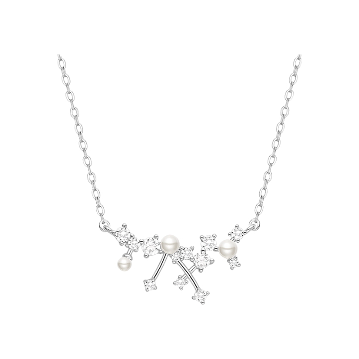 推荐商品：HEFANG Jewelry/何方珠宝 小星云S925银项链 HFM08715394