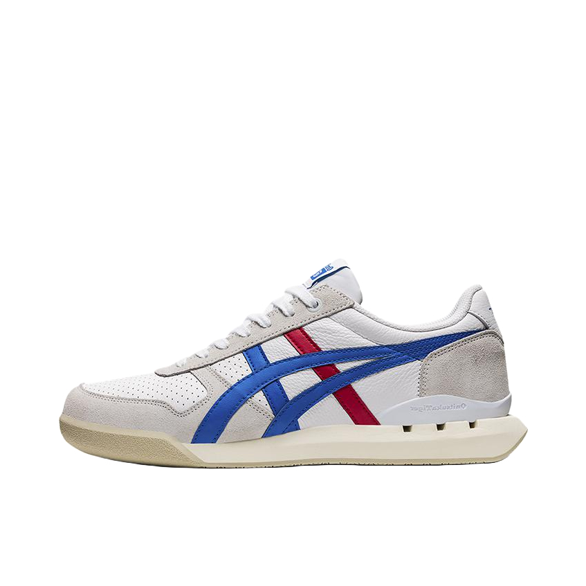 推荐商品：Onitsuka Tiger Ultimate 81 EX 耐磨百搭 舒适透气 时尚复古 织物 休闲鞋 白色/蓝色