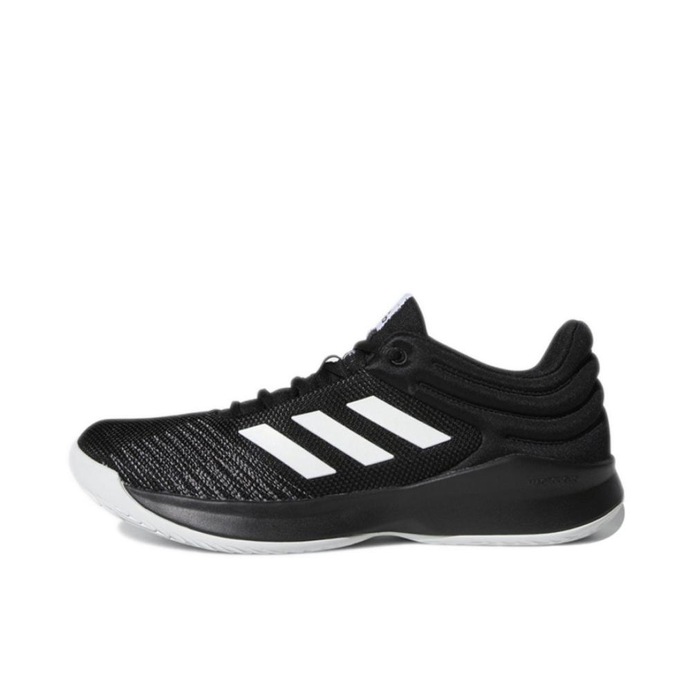 推荐商品：adidas Pro Spark 2018 篮球鞋 防滑耐磨缓震实战 Low Black White 黑白