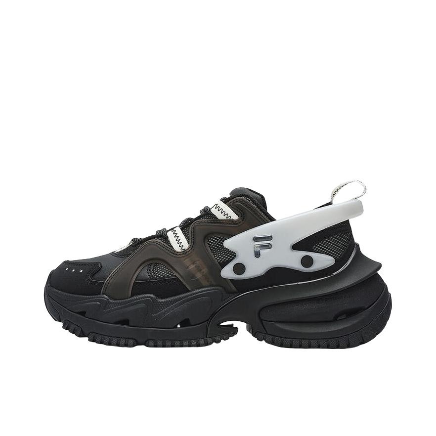 推荐商品：FILA/斐乐 Armour  耐磨轻便 减震透气 增高厚底 织物 合成革 潮流  老爹鞋 女款/黑色