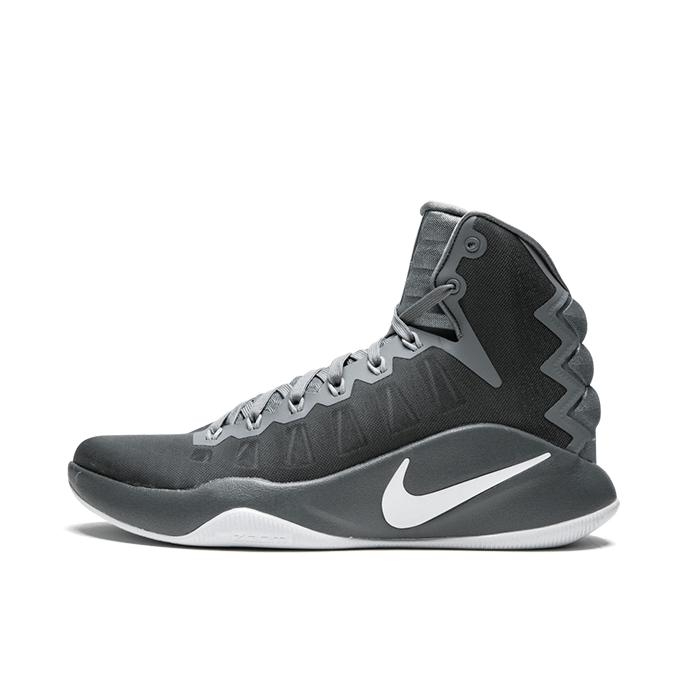 推荐商品：Nike Hyperdunk 2016 篮球鞋 包裹性减震实战支撑防滑轻便圆头织物时尚百搭 Cool Grey White 灰白