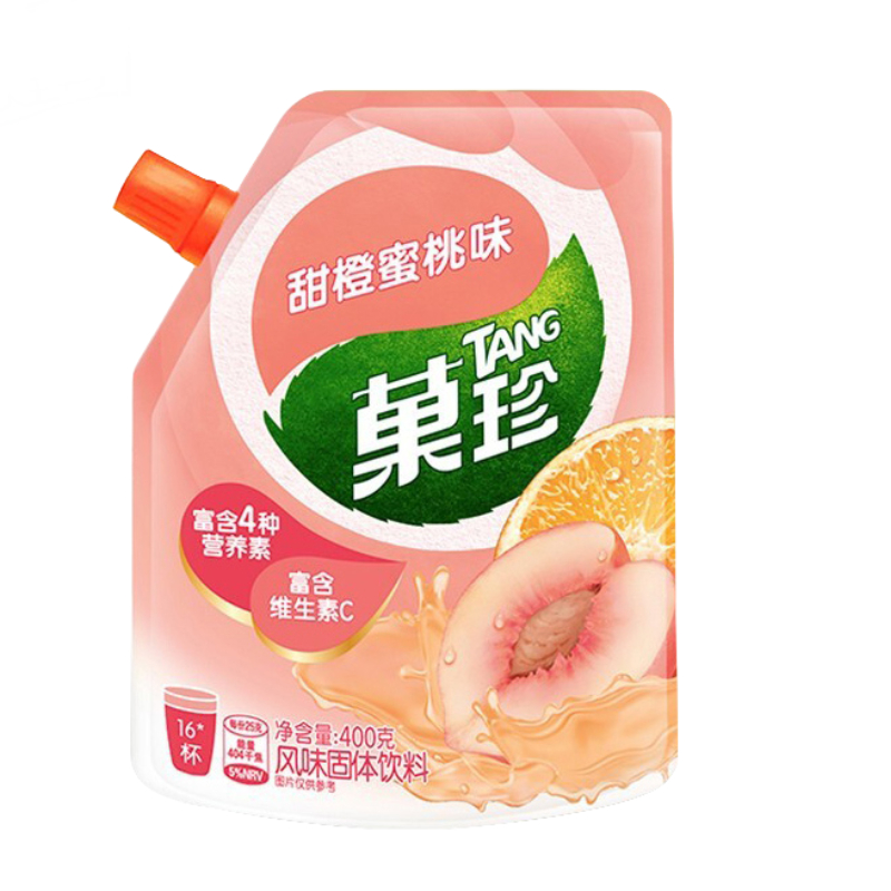推荐商品：菓珍 风味固体饮料 400g 袋装 甜橙蜜桃味