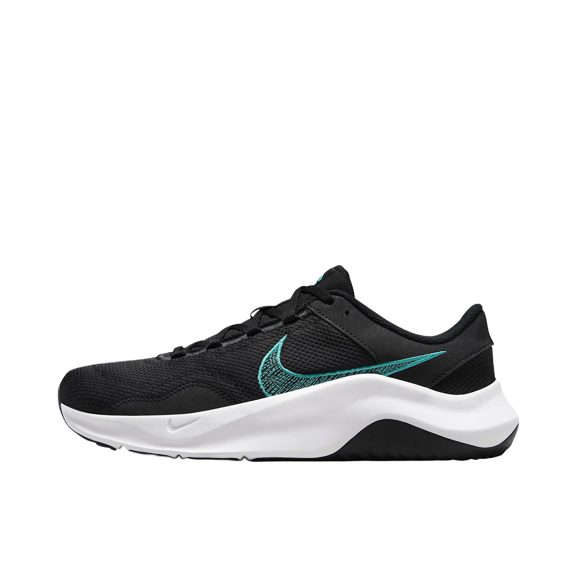 推荐商品：Nike Legend Essential 3 舒适减震 防滑耐磨 轻便透气 复古百搭 休闲鞋 黑色/白色/蓝色