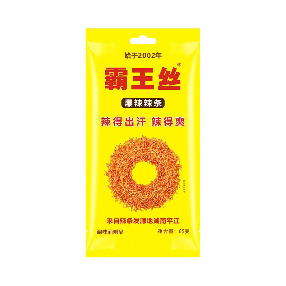 推荐商品：霸王丝 辣条 65g 袋装 儿时解馋宿舍 爆辣
