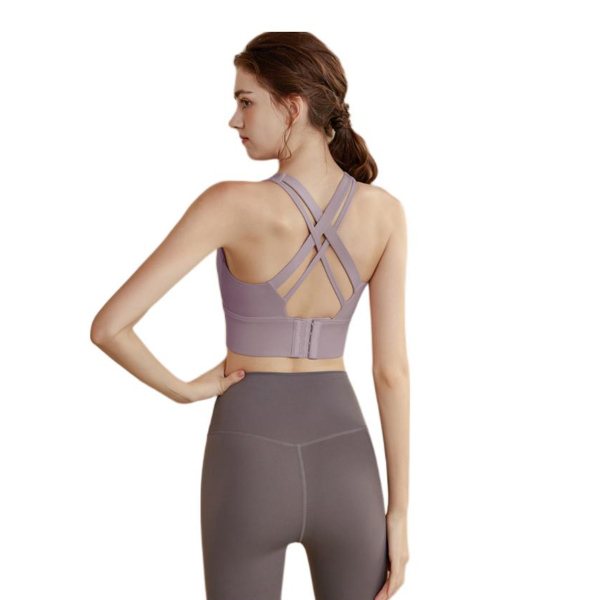 推荐商品：vft/煜励 防震聚拢定型防下垂运动内衣 女装 BR-HQWX163 藕紫