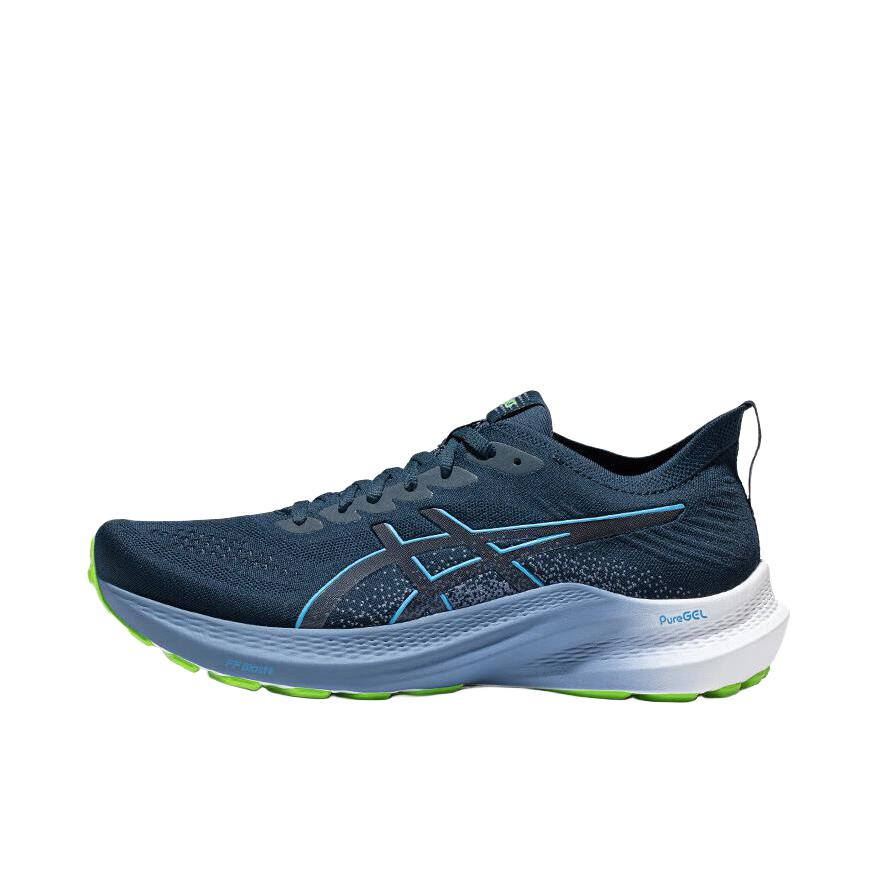 推荐商品：Asics/亚瑟士 GT-2000 12 跑鞋 足弓稳定支撑缓震回弹透气复古马拉松夜跑圆头 深蓝色/白色