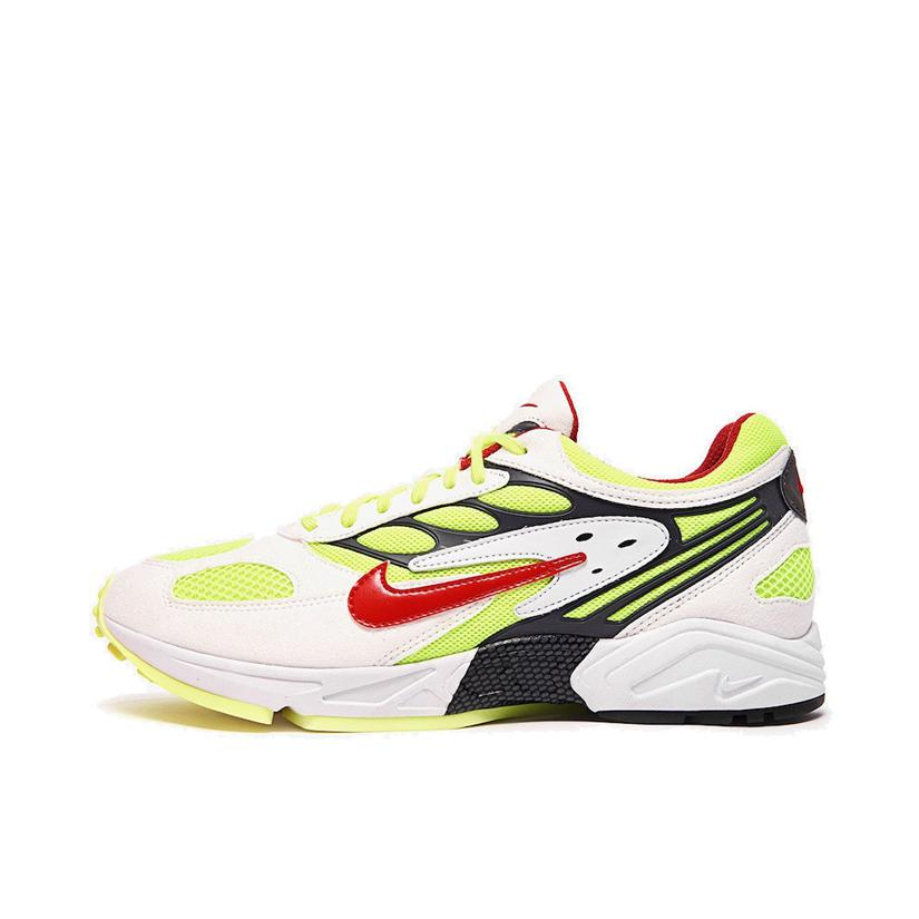 推荐商品：Nike Air Ghost Racer 运动休闲鞋 缓震轻便透气防滑耐磨织物复古时尚 White/GreenYellow 白黄