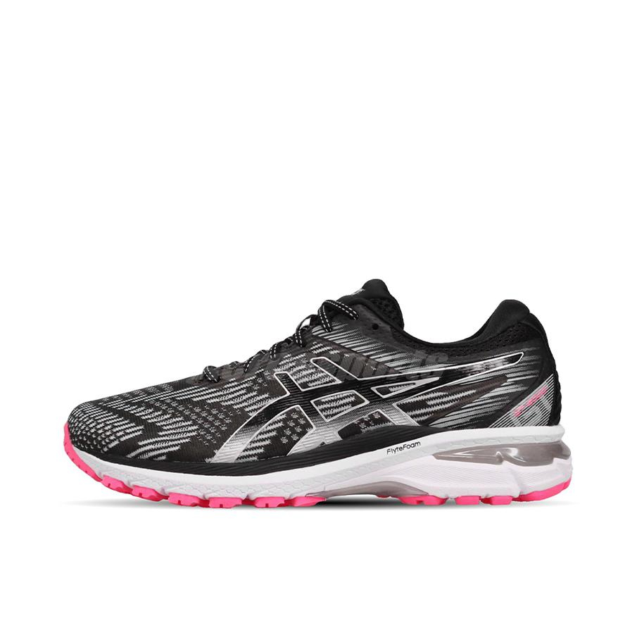 推荐商品：Asics/亚瑟士 GT-2000 8 跑鞋 稳定支撑减震轻便防滑耐磨网布透气时尚运动 女款/黑银/粉色