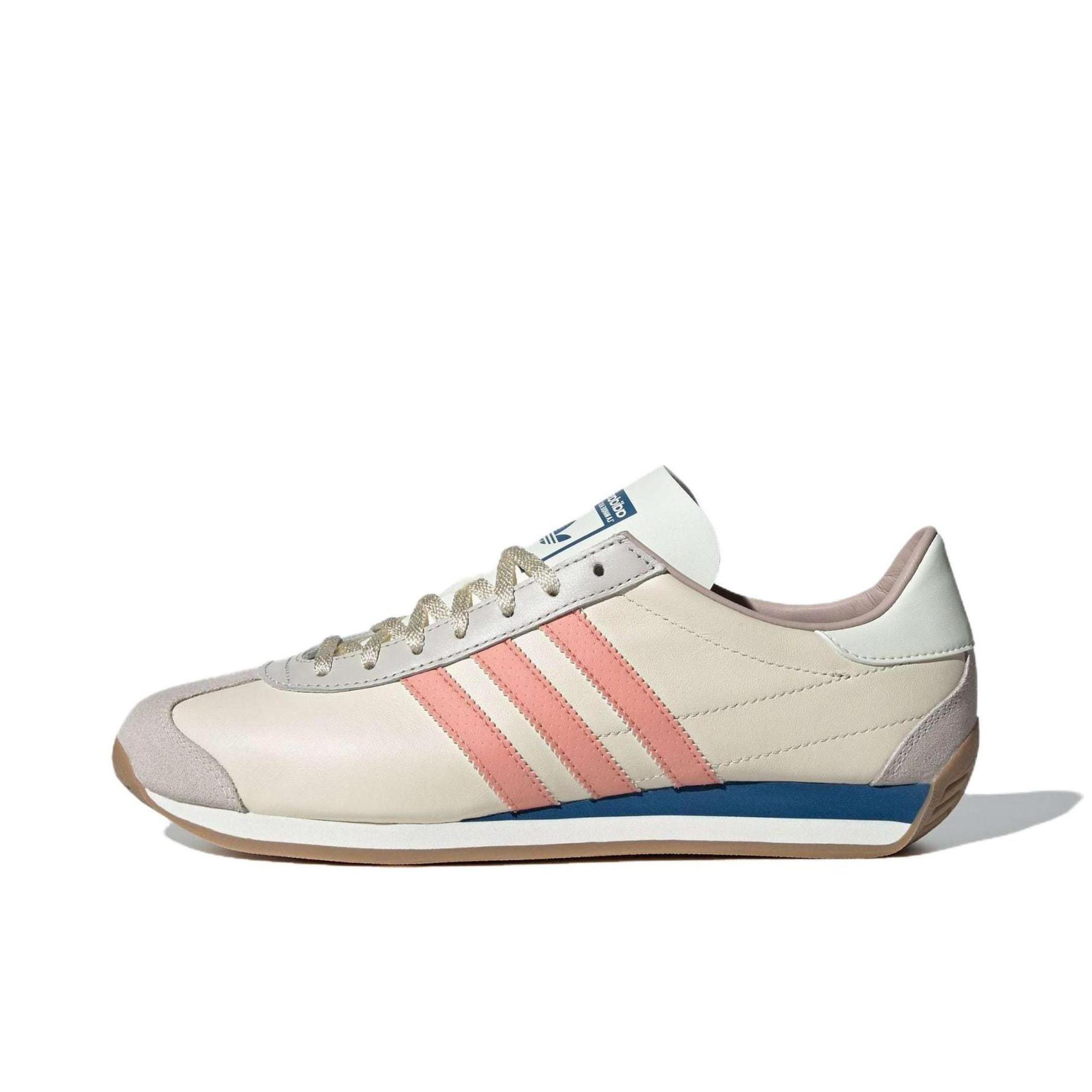 推荐商品：adidas Originals Country OG T头鞋 德训鞋 运动休闲鞋 防滑耐磨舒适轻便百搭简约时尚复古风 米色/蓝色/粉色