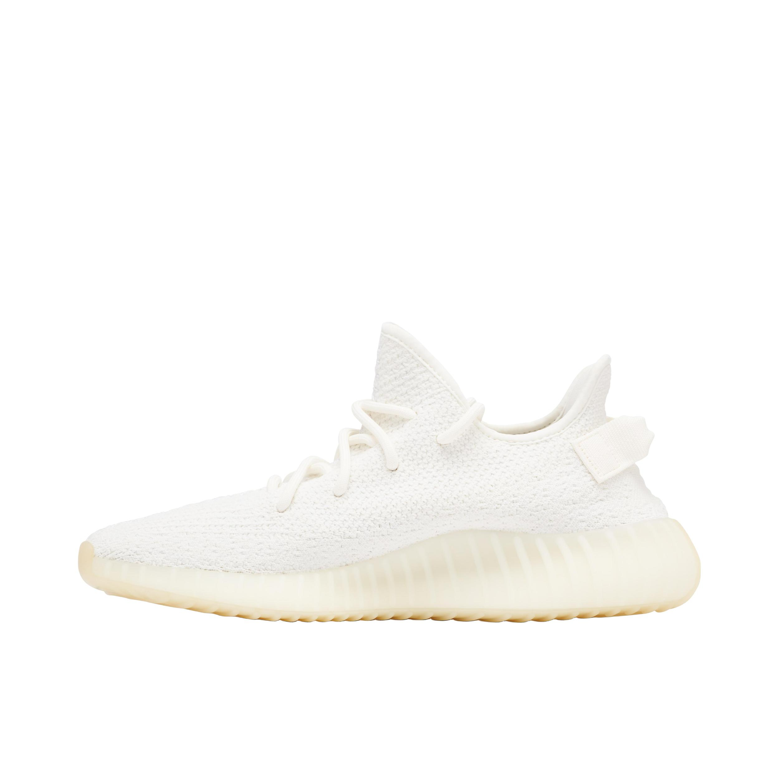 推荐商品：adidas Yeezy Boost 350 V2 运动休闲鞋 防滑耐磨舒适减震网布透气潮流 白色