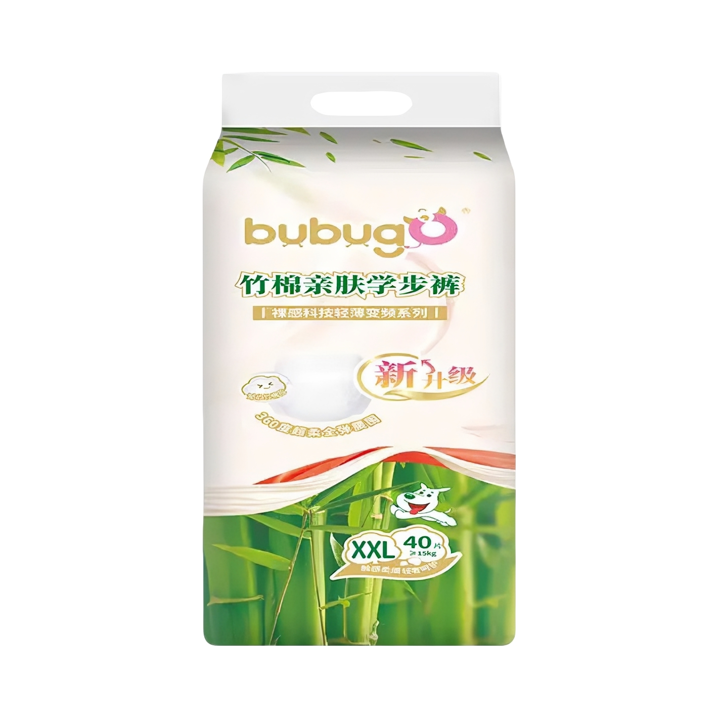 推荐商品：bubugo 竹棉亲肤系列拉拉裤XXL码 尿不湿