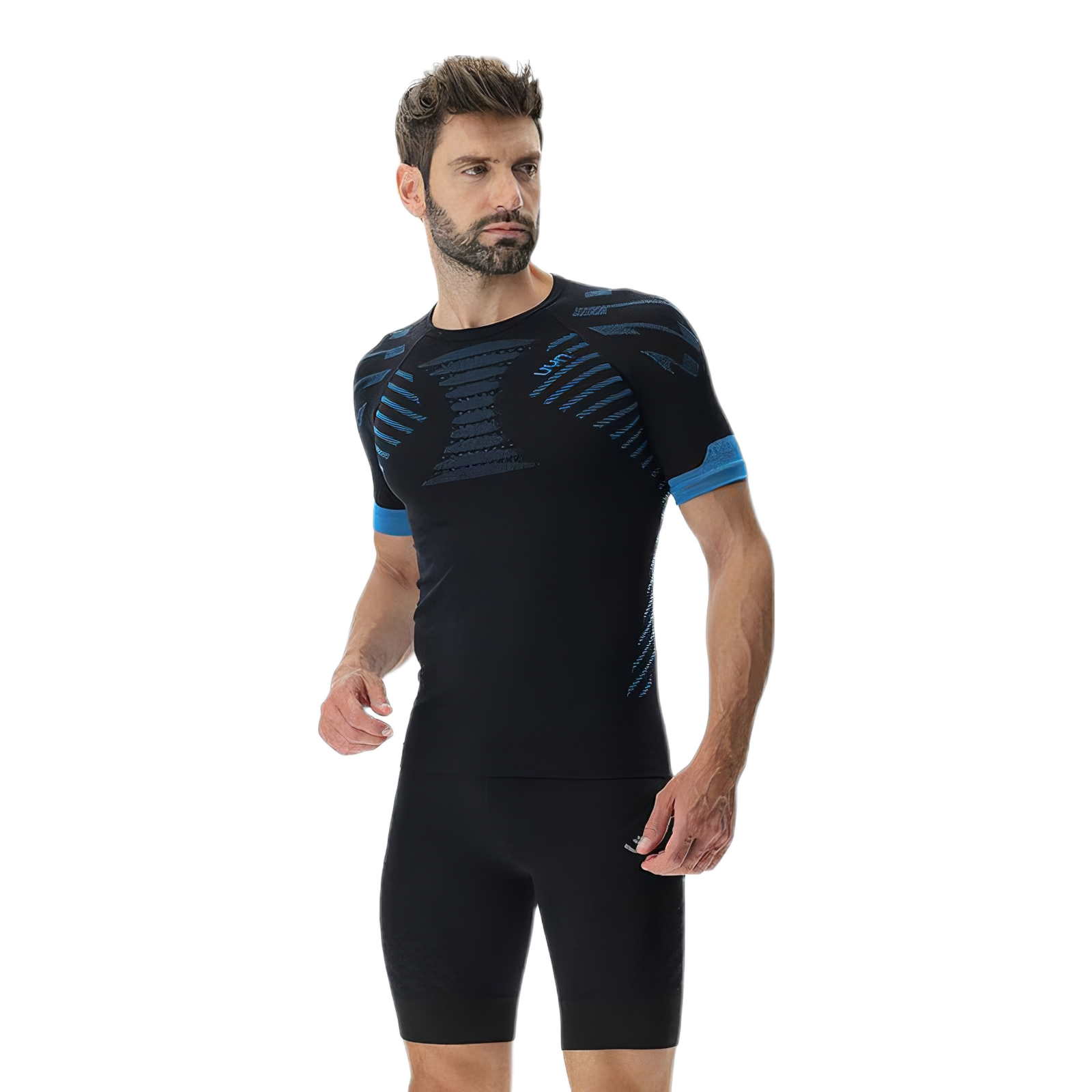 推荐商品：UYN 速干透气圆领短袖紧身衣 男女同款 O102376 黑