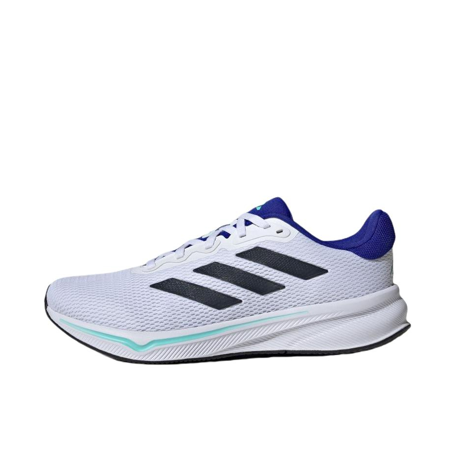 推荐商品：adidas Response 跑鞋 随心畅跑透气防滑耐磨减震轻便 白色/夜空蓝/闪光黄