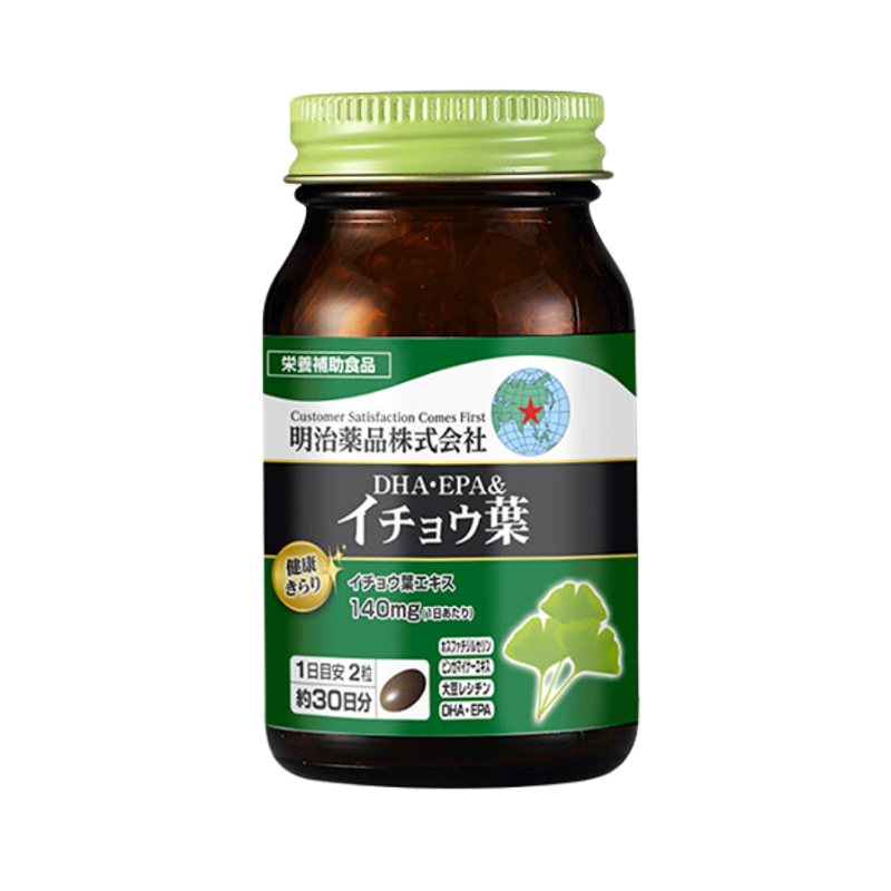 推荐商品：明治药品 DHA/EPA银杏叶胶囊 补脑记忆力  大脑营养