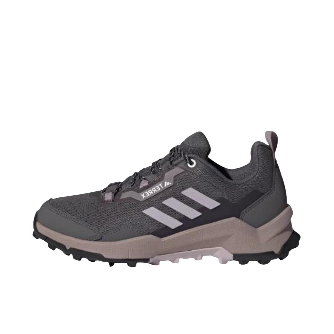 推荐商品：adidas Terrex Ax4 越野徒步 防滑耐磨 轻便透气 防水 徒步鞋 深灰色/浅紫色