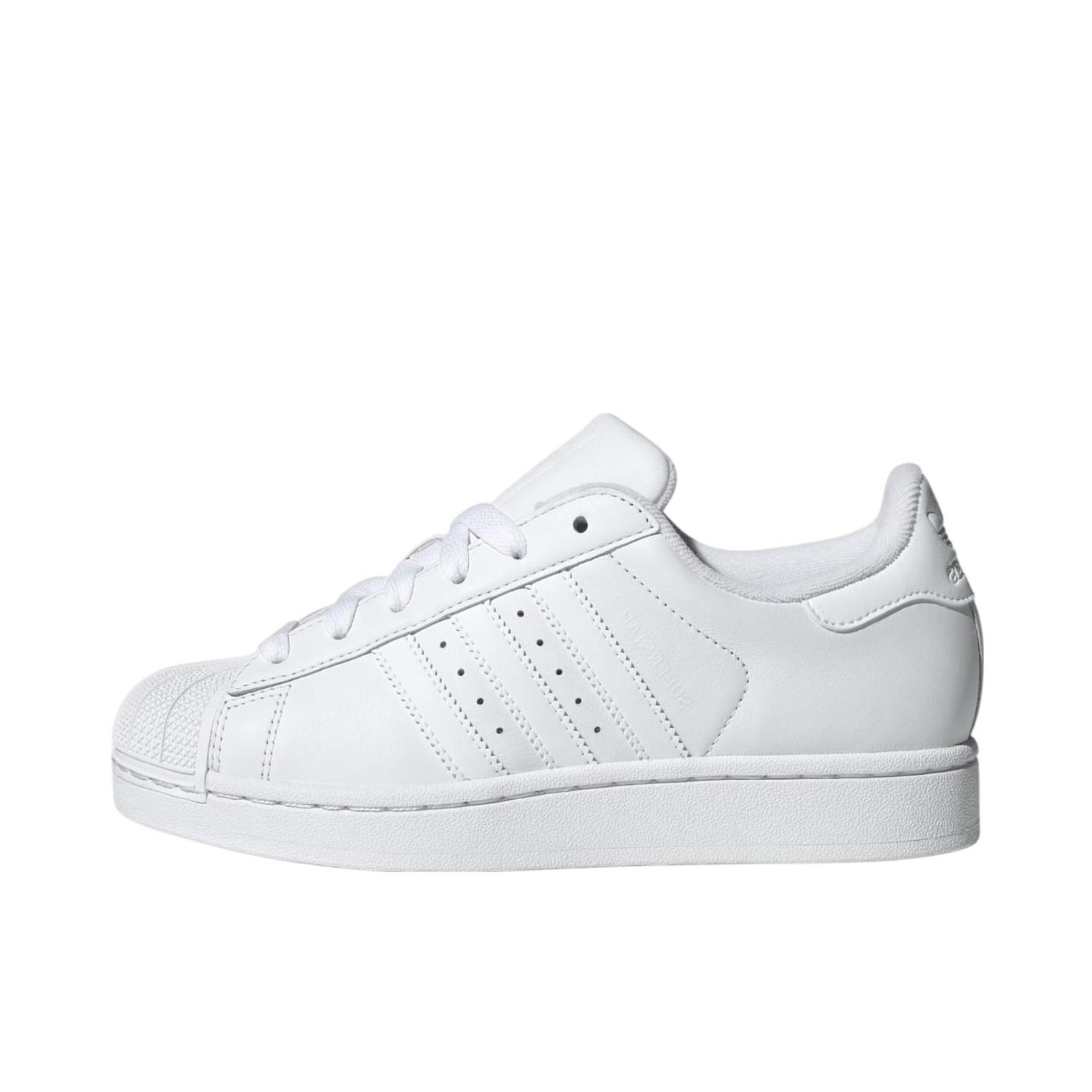 推荐商品：adidas Originals Superstar 2 板鞋 复古防滑耐磨贝壳头贴合圆头支撑 纯白色
