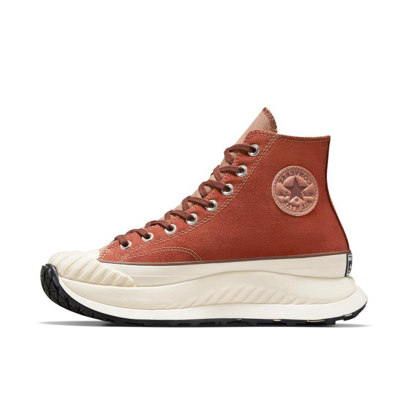 推荐商品：Converse/匡威 Chuck 70 AT-CX 帆布鞋 防滑耐磨皮质增高防水户外风 白色/褐色