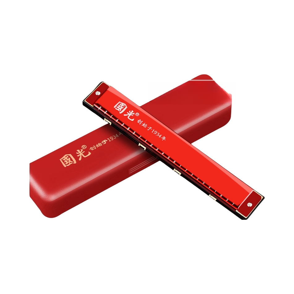 推荐商品：国光 10-403B 24孔初学入门专业演奏口琴