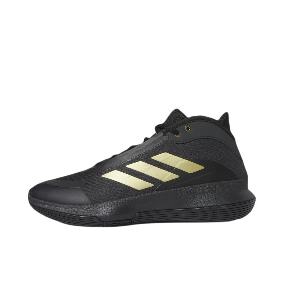 推荐商品：adidas Bounce Legends 篮球鞋 防滑耐磨实战训练圆头 黑色/金色