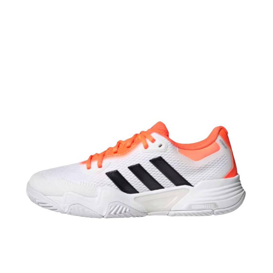 推荐商品：adidas/阿迪达斯 Solematch Control 2 柔软 防滑 低帮 圆头 网球鞋 白色/亮橙色/黑色
