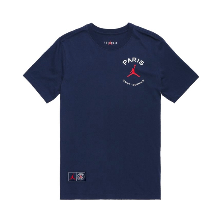 Nike Paris Saint-Germain Logo印花透气美式圆领正肩短袖T恤 DB6515