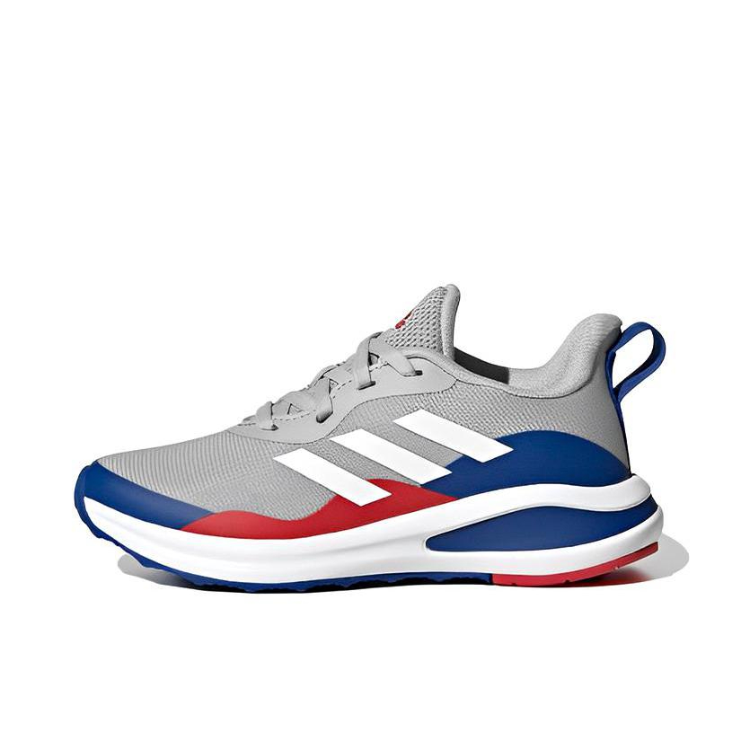 推荐商品：adidas FortaRun 舒适透气 减震 防滑耐磨 跑鞋 大童/灰色/蓝色