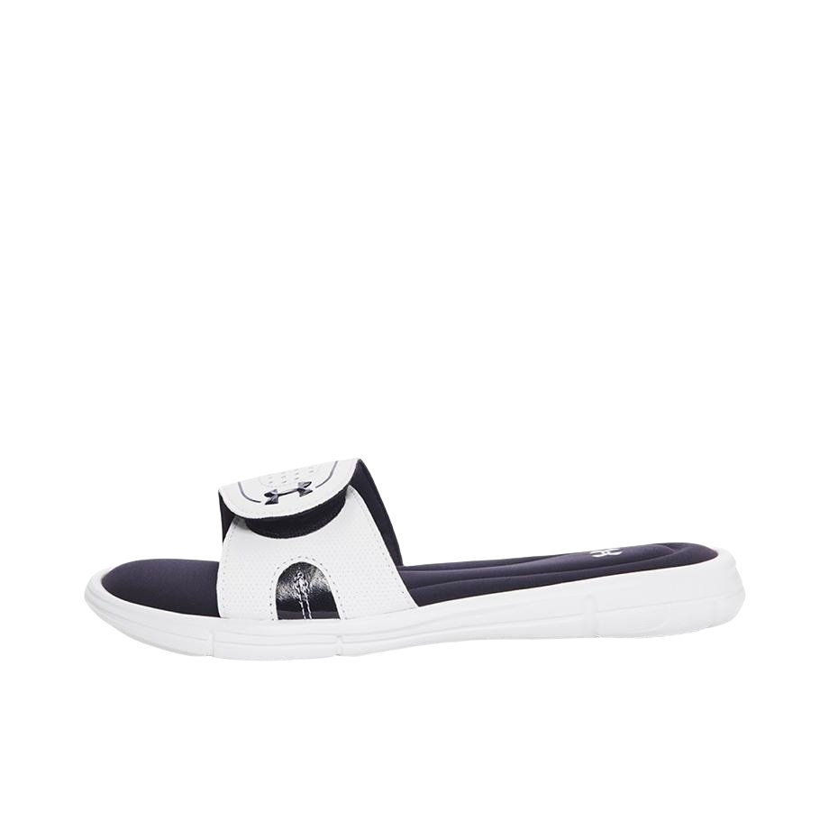 推荐商品：Under Armour/安德玛 Ignite VII 拖鞋 舒适轻便透气耐磨休闲轻质魔术贴沙滩户外一字 白黑