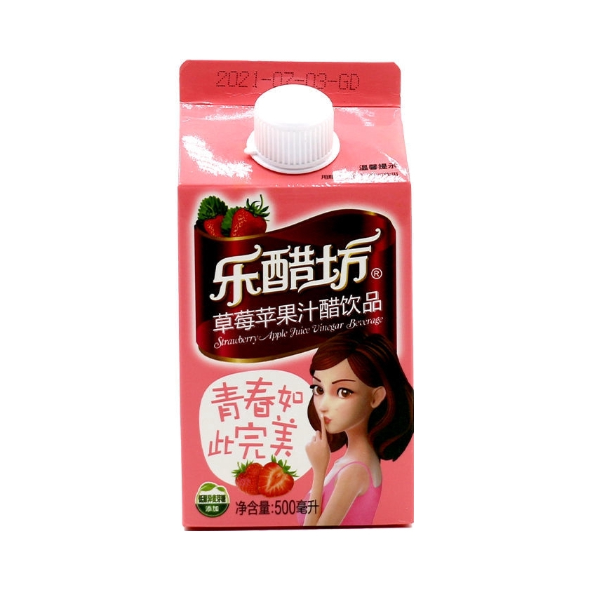推荐商品：乐醋坊 苹果醋饮料 500ml 盒装 草莓味
