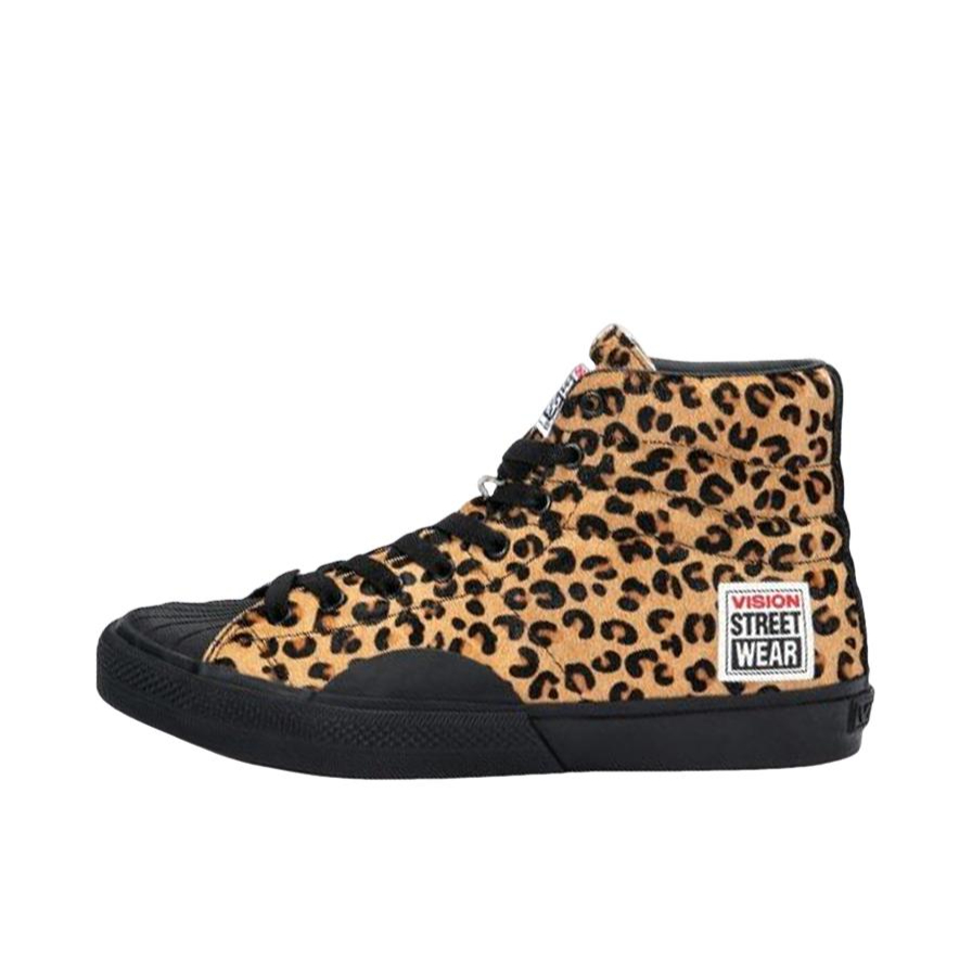 推荐商品：Vision Street Wear Suede Hi 贝壳头 休闲 青少年 帆布鞋 黑色/棕色