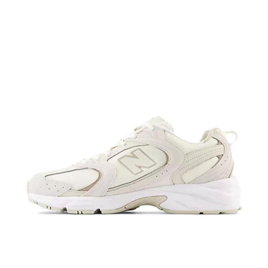 推荐商品：New Balance MR530 跑鞋 圆头经典拼接复古缓震防滑耐磨网面透气支撑 D宽/米白色