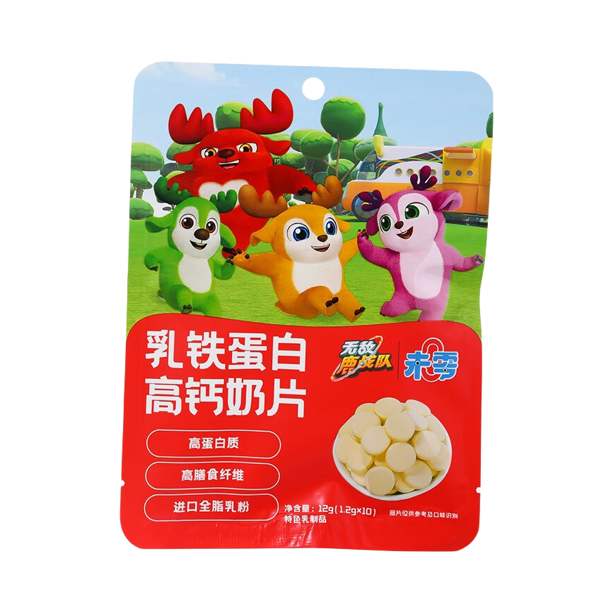 推荐商品：未零/beazero 无敌鹿战队高钙奶片干吃