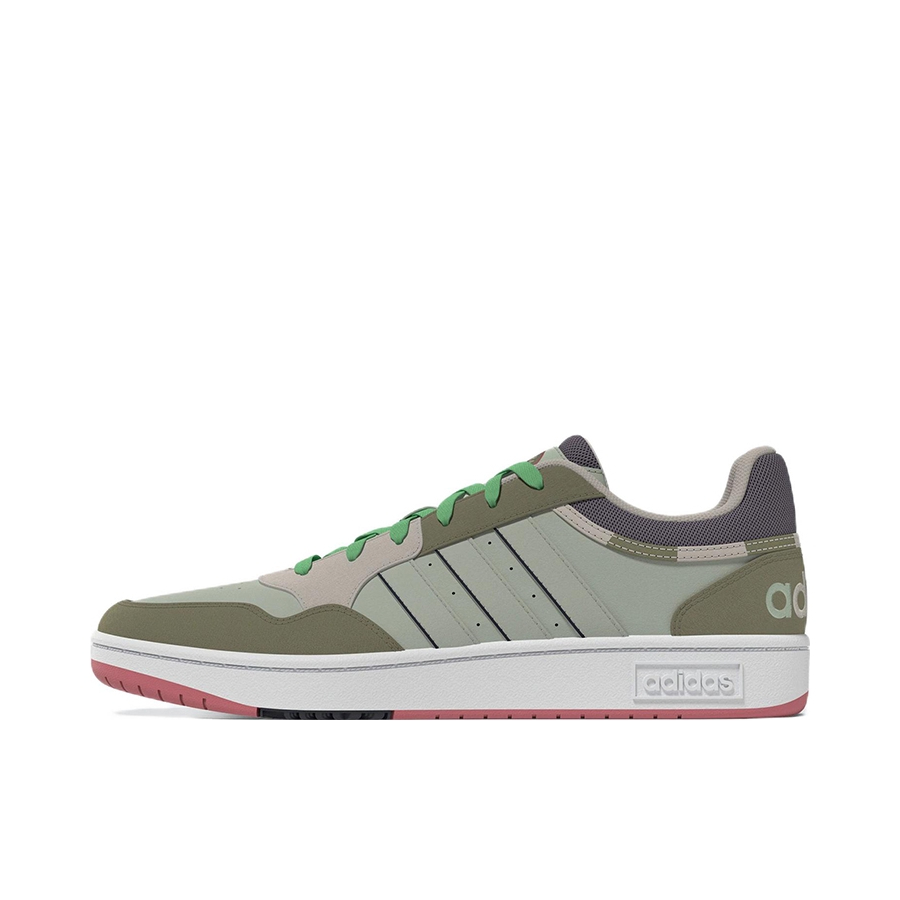 推荐商品：adidas Neo Hoops 3.0 板鞋 防滑耐磨舒适轻便复古百搭时尚 浅绿色/深绿色/米色/紫色