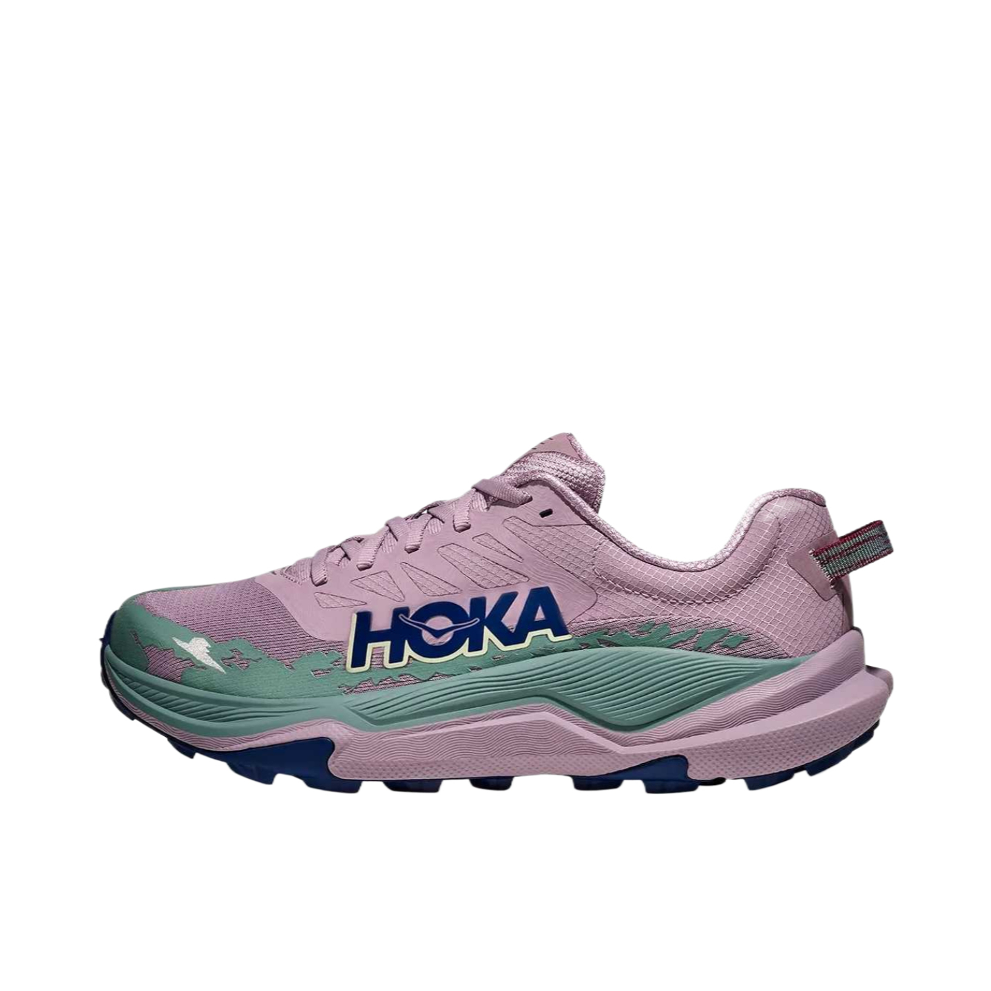 推荐商品：HOKA ONE ONE  Torrent 4  越野 竞速 舒适减震 防滑耐磨 轻便 托伦特4 跑鞋 霞光紫/樱桃红