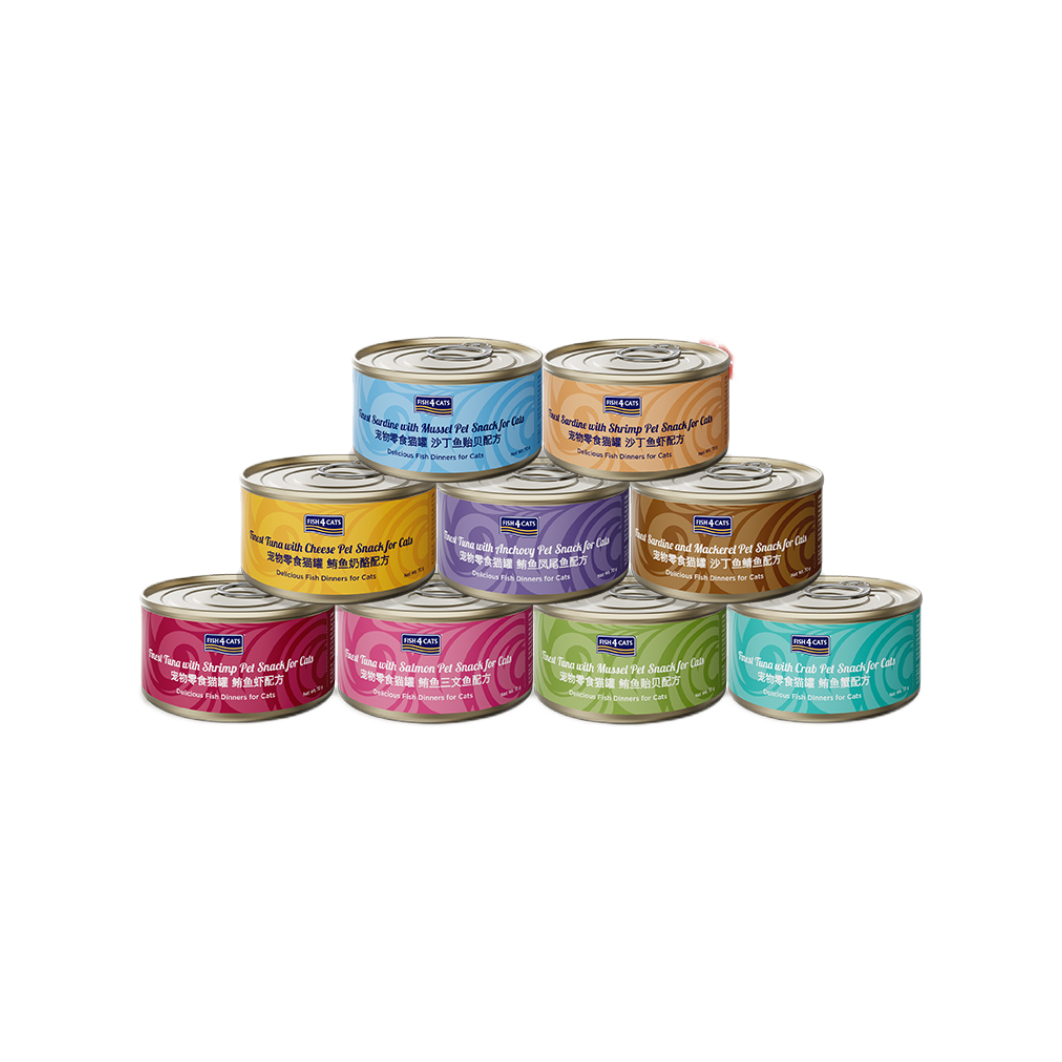 推荐商品：FISH4CATS 成幼猫 猫零食罐 呵护肠胃
