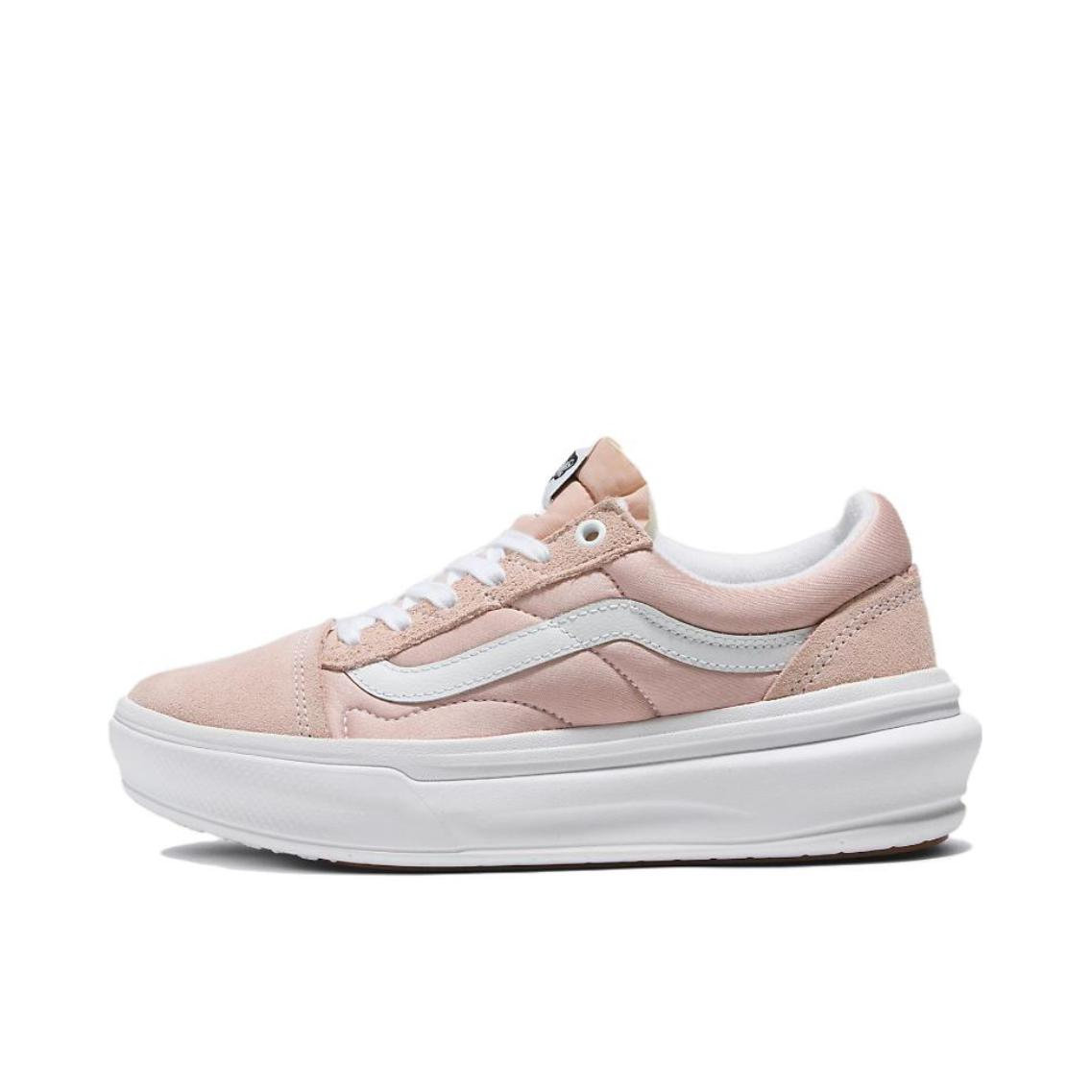 推荐商品：Vans/范斯 Old Skool Overt CC 增高厚底 防滑 运动休闲鞋 白色/粉色