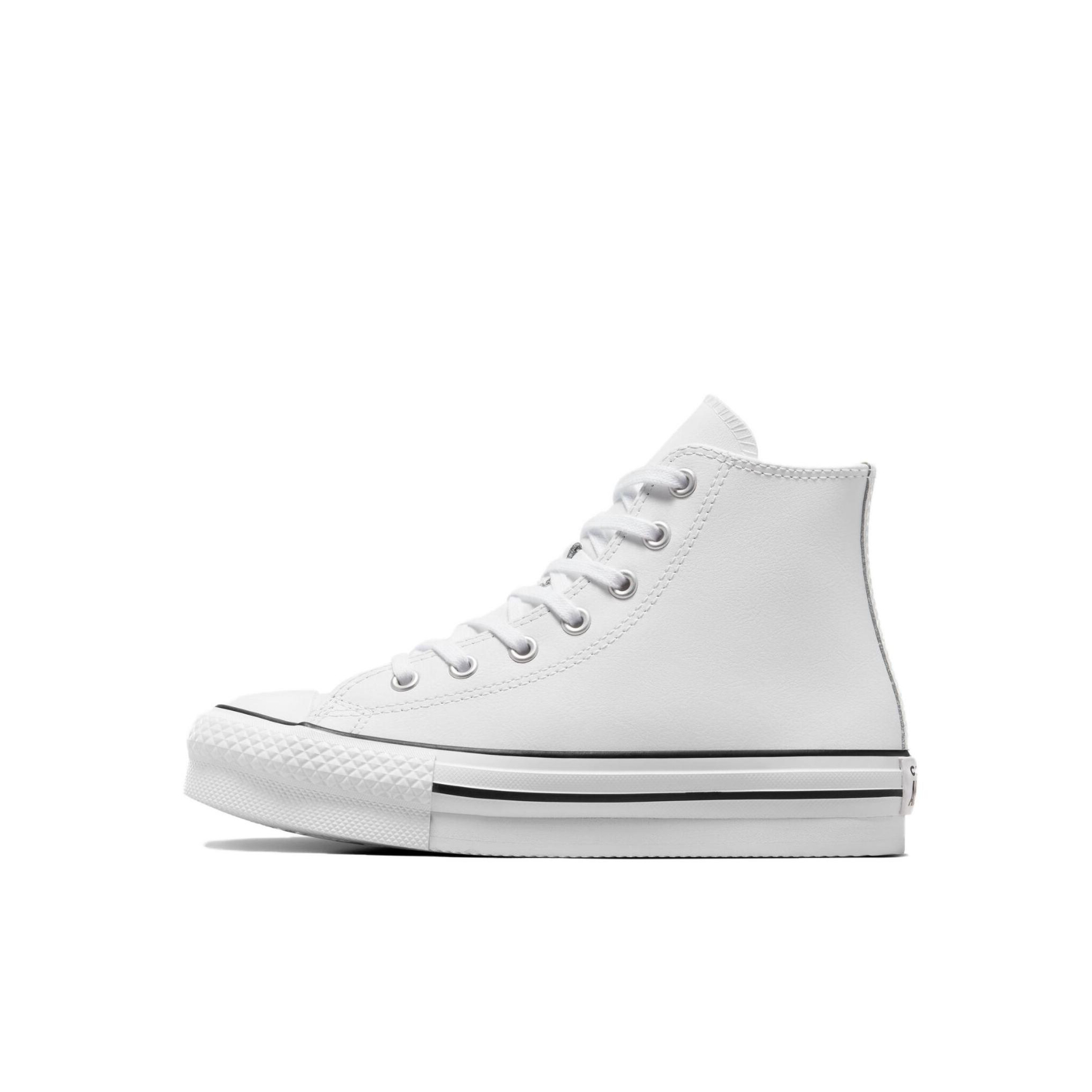 推荐商品：Converse/匡威 Chuck Taylor All Star Lift 帆布鞋 简约复古经典防滑耐磨舒适厚底圆头甜酷贴合松糕底流光风 小童/白色